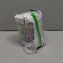 The Dreidel Company 2-Pack Dripless Hanukkah Candles, Multicolored Striped Deluxe Tapered Decorations, Chanukkah Menorah Candles for All 8 Nights of Chanukah, 1 Hour Burn Time