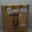 Baboni Pet Door for Wall, Steel Frame and Telescoping Tunnel, Aluminum Lock, Double Flap Dog Door and Cat Door, Strong and Durable (Pets Up to 12 Lb) -Small