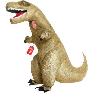 Morph Jurassic Inflatable Dinosaur T-Rex Fancy Dress Costume Unisex - One size fits most