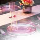 WDF 100pcs 12OZ Rose Gold Cups,Disposable Rose Gold Premium Wedding Glitter Plastic Cups Perfect for Mother's Day Wedding Party Birthday