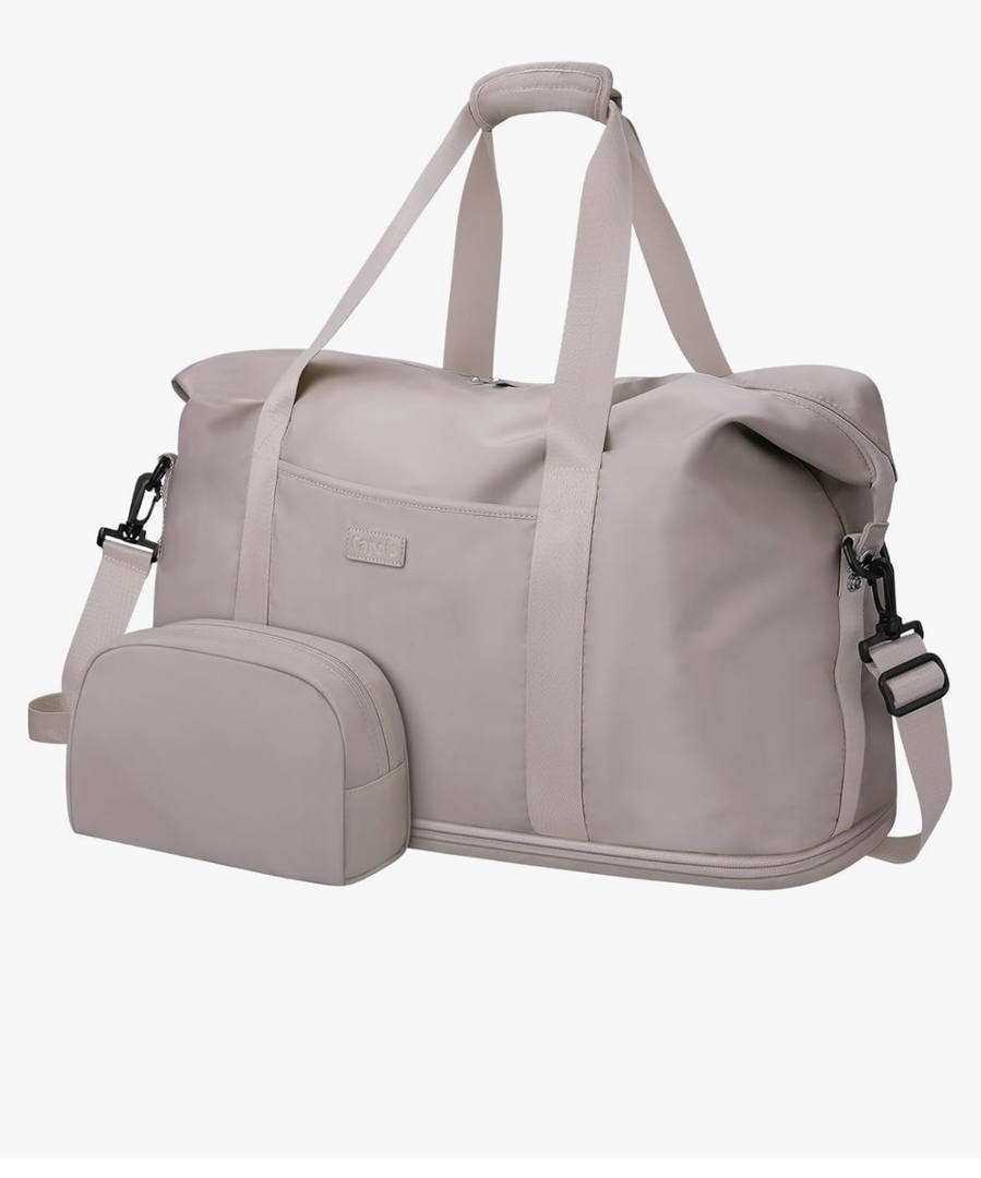 Expandable Travel Duffle Bags Weekender Overnight Bags for Women Men Hospital Bag for Women Labor Delivery with Toiletry Bag Waterproof