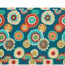 Magpie Fabrics Patio Bench Cushion Cover 48x18x3 Inch, NO Insert! Water Resistant Outdoor Loveseat Replacement Cover with Zipper (Floral Green)