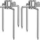 Onlyfire 6004 Grill Rotisserie Meat Forks(1-Pair)- Fits 5/16 Inch Square Spit Rods