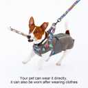 BEAUTYZOO No Pull Dog Harness and Leash Set - Adjustable Step-in Puppy Harness for Small Medium Large Dogs, Escape Proof Soft Nylon Vest with Double D Ring for Walking Running Training, L