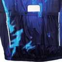 Cycling Jersey Men Set Bib Shorts Set Summer Mountain Bike Bicycle Suit Anti-UV Bicycle Team Racing Uniform Clothes (Blue, XXL)