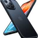 TORRAS Shockproof for iPhone 15 Pro Case 6.1", 12FT Military Grade Drop Tested, AntiFingerprint AntiScratch SemiClear Back with Silicone Slim Thin Protective Phone Case for 15 Pro, Black