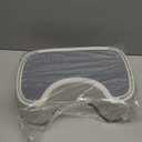 MR.SIGA Toilet Stool Squat Adult, Bathroom Stool Heavy Duty, Anti Slip Toilet Step for Bathroom, Toddler Step Stool for Kids, Off-White & Dark Gray