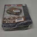 TARPAL tarp 8x10 Feet Super Heavy Duty Tarps Cover 20mil Waterproof UV Protection Rip and Tear Proof Tarpaulin with Grommets(Grey/Brown)