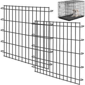 Tandefio 2 Pcs Dog Crate Divider Panel Metal Pets Divider Panel Dog Crate for Pets (20.7 x 22.1 x 0.5 Inches)