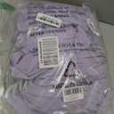 Peomeise 50pcs Lavender Spandex Chair Sashes with Buckle Slider for Wedding, Party Decoration