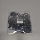 42 Pack Curtain Rings with Clips 1.26" Interior Diameter,Metal Drapery Ring with Clips Compatible with up to 1 inch Drapery Rod,Strong Vintage Decorative Rustproof Drapery Ring with Hooks(Black)