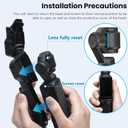 STARTRC Gimbal Protective Cover for DJI Osmo Pocket 3 Creator Combo, Anti-Fall Storage Handheld Camera Lens Screen Protector for Xtra Muse Accessories