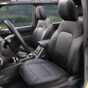 Mabett Seat Cover Protector with Rear Cup Holder for Ford Bronco Accessories 2026,2021-2025 Full Set Interior Covers with Felt (Black, 4-Door with Felt and Rear Cup Holder)