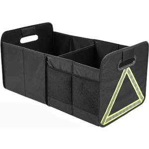 Car Organizer Bag Car Trunk Organizer 50L Divided Organizers Multi Storage Tool Box Foldable Storage Bag Interior Accessories