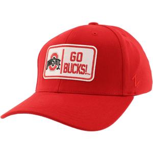 ZHATS Men's Standard NCAA Officially Licensed Fitted Hat ZH Patch Defer Team Color, Medium (Red, M)