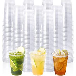 Lilymicky 1000 Pack 10 oz Clear Plastic Cups, Disposable Drinking Party Cups for Birthday Parties, Picnics, Ceremonies, and any Events