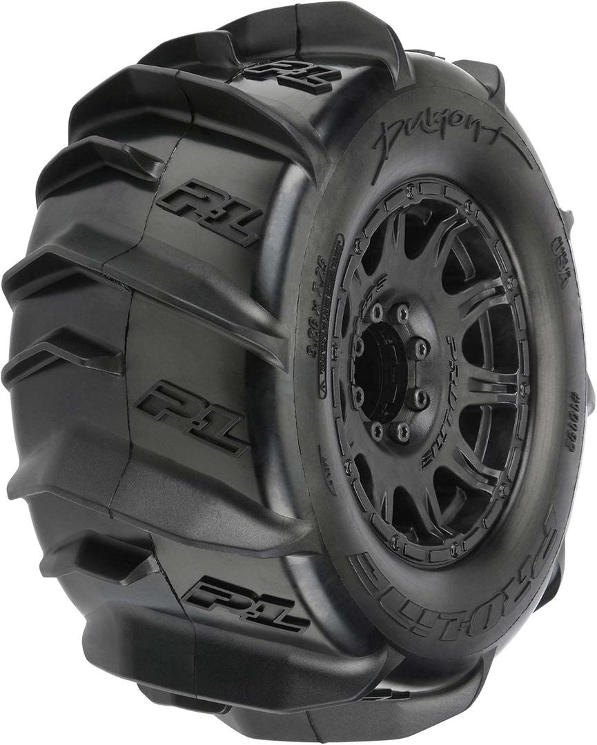 Pro-Line Racing Dumont 3.8 Paddle MTD on Raid Blk 17mm F/R PRO1019210 RC Tire