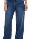 Women's Wide Leg Jeans High Waisted Baggy Straight Leg Loose Stretchy Casual Denim Pants (M)