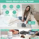 Cozy Essential 20 Pack Vacuum Storage Bags with Electric Pump, Vacuum Seal Bags for Clothing, Pillows, Blanket Bedding Comforters