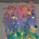 Princess Dress Up for Girls 4-6, 3 4 5 6 Year Old Girl Birthday Christmas Gifts, Rainbow Unicorn Toddler Toys for Ages 3-8, 9 PCS Mermaid Sequin Princess Cape Clothes for Little Girl Kids Party Favors