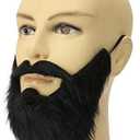 Funny Costume Party Male Man Halloween Beard Easter Party Cosplay Facial Supplies Disguise Game Black Mustache