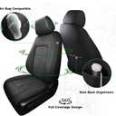 for Honda HRV Seat Covers 2023 2024 2025 2026 Sport LX, Custom Fit Car Seat Cover Full Set, Waterproof Leather HR-V Seat Protectors, SUV Cushions Accessories, Black, NOT Fit for EX-L