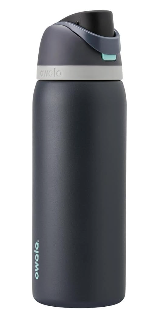 Owala FreeSip Insulated Stainless Steel Water Bottle with Straw for Sports, Travel, and School BPA-Free Sports Water Bottle, 32 oz, Foggy Tide