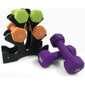 CAP Barbell Neoprene Dumbbell Weights Pairs & Sets | Multiple Colors (20 lb Set)