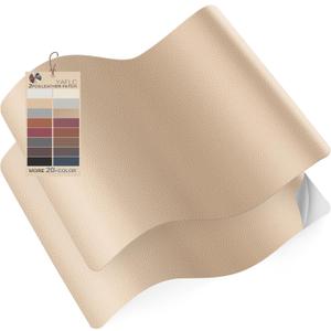 Self Adhesive Leather Repair Patch Tape, 8.311 inch Vinyl Leather Repair Kit for Furniture, Car Seat, Chairs, Couch, Sofa, Jacket Beige Yellow