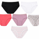 Fruit of the Loom Women's Cotton Bikini Underwear, 6-Pack, Size 7