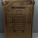 SHOWKOO Luggage Sets Expandable PC+ABS Durable Suitcase Double Wheels TSA Lock Lavender Purple 3pcs