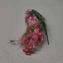 Fake Hibiscus Artificial Hanging Flowers Plants for Outdoors Spring Decoration, 2pcs Silk Hibiscus Vines Realistic UV Resistant Pink Faux Flowers for Outside Planter Porch Patio Yard Wedding Party Urn