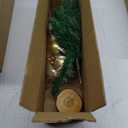 Tabletop Christmas Tree, 24inch/2ft Mini Christmas Tree, Tabletop Small Christmas Tree for Holiday Indoor DIY Christmas Decoration (Gold)