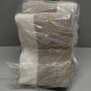 Storage Basket for Organizing, Woven Baskets for Storage, Rectangle Decorative Baskets for Shleves, Closet, Toys, Books, Nursery Organizer Bins - Pack of 3 (Brown & White, 13"x9.85"x8.7")