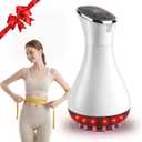 Lymphatic Drainage Massager & Anti Cellulite Massage Tool,Fascia Blaster for Cellulite,Helps Reduce Stretch Marks for Legs, Arms & Belly,Body Sculpting Machine with Microcurrent, Light, Vibration