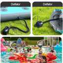 Electric Air Pumps for Inflatables Air Mattress Gymnastics Track Mat Quick Fill Inflator/Deflator for Pool Floats Dock Raft,4 Nozzles, 110-120V AC (400W)