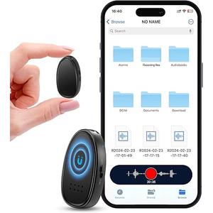 128GB (9860 Hours) Voice Recorder with DSP Triple Noise Reduction, MDalong 3072kbps MP3 Audio Recorderbuilt-in Speaker, HD Voice Activated Recorder for Work, Lectures, Interview, Black