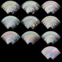 500pcs Holographic Card Sleeves Trading Card Sport Games 66x91mm Photocards for Collectors Players Durable Protectors Laser Flashing Transparent Snowflake Butterfly Rainbow Star Glass Heart Sakura