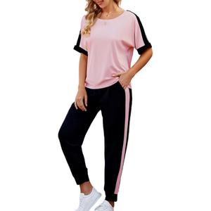 VIMPUNEC Women 2 Piece Outfits Summer Casual Lounge Sets Soft Sweatsuits Trendy Matching Sets, Large
