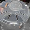 Clear Plastic Plant Pots, Transparent Multiple Sizes For Orchids Houseplants With Trays 9" tall