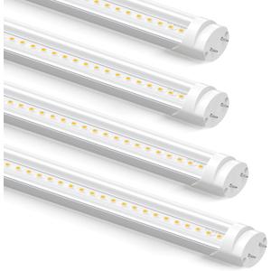 CYLYT Fluorescent Light Bulbs 48 inch Long, Type A+B T8 LED Bulb 4 Foot Replacement for F32T8 or F40T12 Lights Tube, 26W(65W Equivalent) 3400lm 4100K Cool White Non-Dimmable, 4-Pack