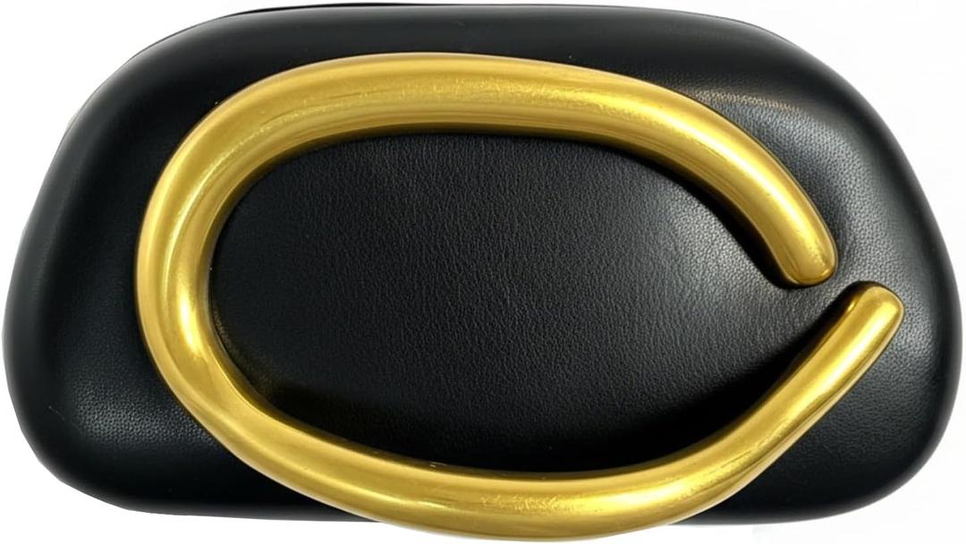 Acrylic Clutch Purse for Women Classic Round Evening Handbag Vintage Metal Handlebars Bag for Wedding Party Prom.