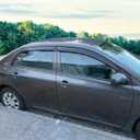 Window Visors Compatible with 2009-2013 Toyota Corolla, Dark Smoke Car Rain Sun Window Shade Guard Air Deflector by IKON MOTORSPORTS, 2010 2011 2012