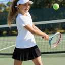 Girls Summer Short Sleeve T Shirts Casual Kids Tops Crewneck Tees Tween Girls Basic Clothes (12-13 Years, White)