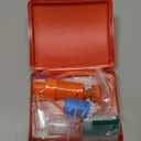 Snake Bite Kit, Bee Sting Kit, Emergency First Aid Supplies, Venom Extractor Suction Pump, Bite and Sting First Aid for Hiking, Backpacking and Camping. Includes Bonus CPR face Shield (Orange)