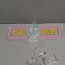 ATOLS On Air Neon Sign for Wall Decor, Battery or USB Powered On Air Led Light Sign, Recording Light Sign for Live Room, Game Room, Broadcasting Room, Music Studio, Bedroom,