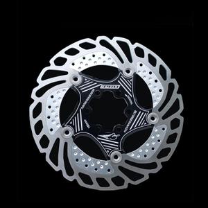 IIIPRO  Floating Bike Disc Brake Rotor with 6 Bolts, MTB Stainless Steel Bicycle Disc Brake Rotors for Road Bike/Ebike/BMX (Black, 140mm)