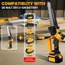 2 IN 1 Cordless 8 Inch Pole Saw & Mini Chainsaw For DE Walt 20V MAX Battery
15.8 FT Max Reach, Auto Oiling, Brushless Electric Pole Saws for Tree Trimming & Branch Cutting (No Battery)