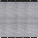 [Windscreensupplyco] 60-70% 10 FT X 12 FT Mesh Tarp/Shade Cloth 9-Needle Knitted Heavy Duty Black with Grommets for Green House, Garden, pergola, Pools, Dump Truck - MT1012BLKX1