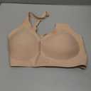 OEAK Womens Deep V Bras Wireless Comfortable Bra Supportive No Underwire Bras Tshirt Push Up Bralettes Plunge Seamless Bra (Large, Nude)